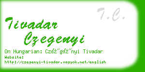 tivadar czegenyi business card